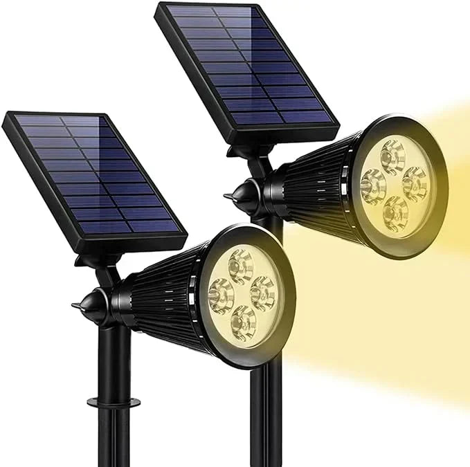 Stake-Mounted Solar Garden Spotlight