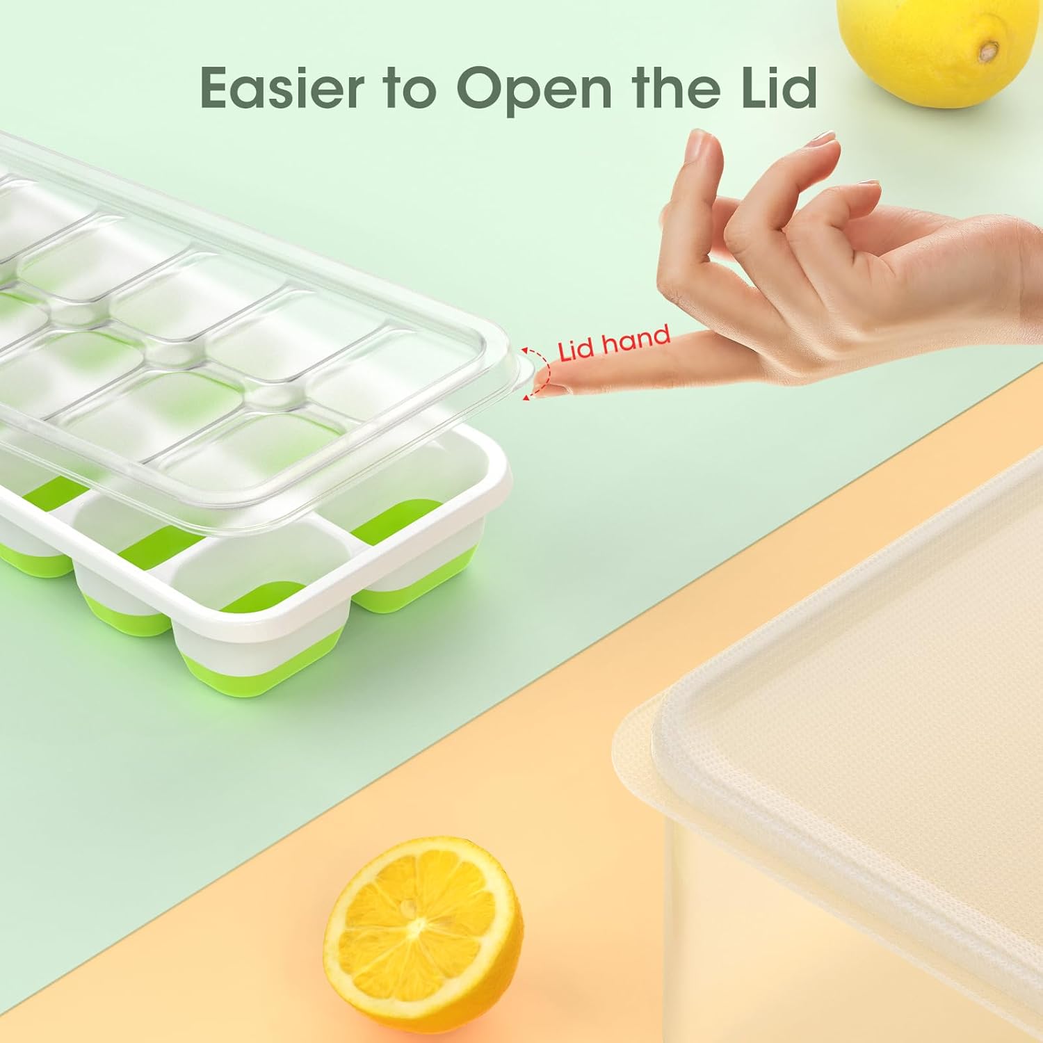 Versatile Silicone Ice Cube Maker Set with Storage Solution