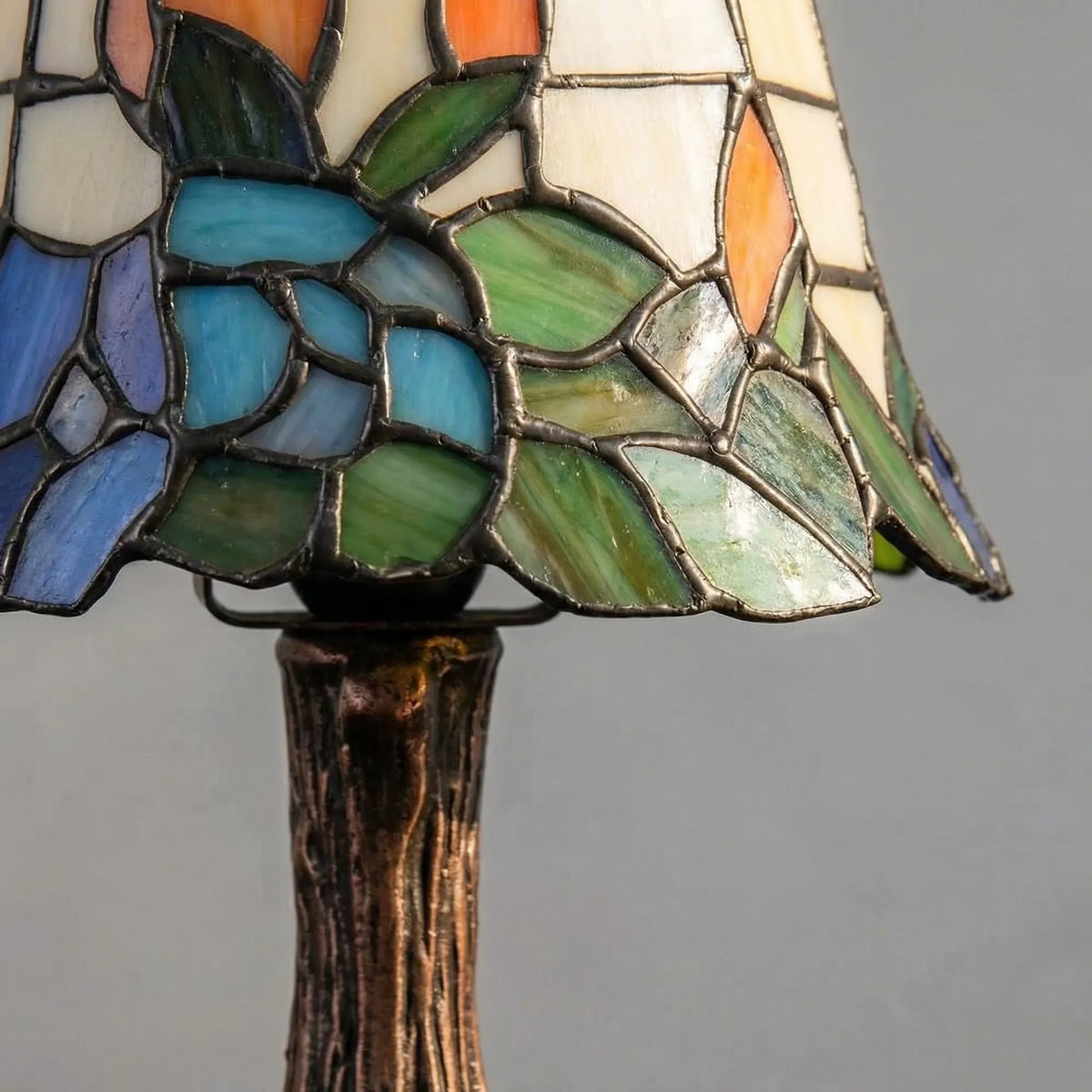 Colorful Stained Glass Lamp for Tables