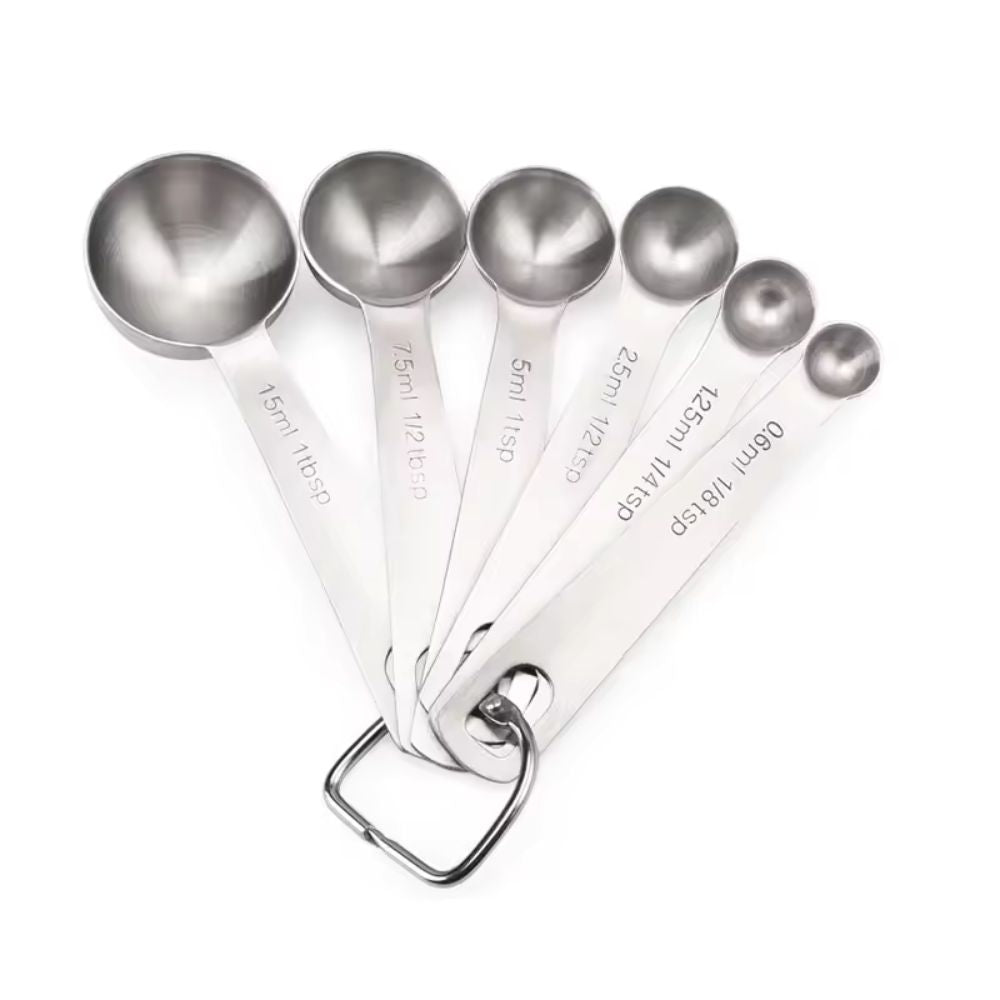 Ultimate Precision Measuring Spoon Set - 6 Essential Sizes