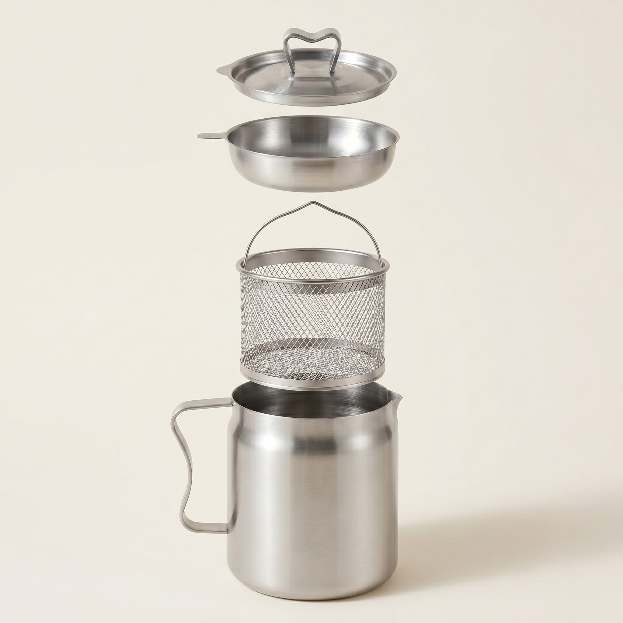 Smart Oil Preservation Pot with Strainer and Easy Pour Spout