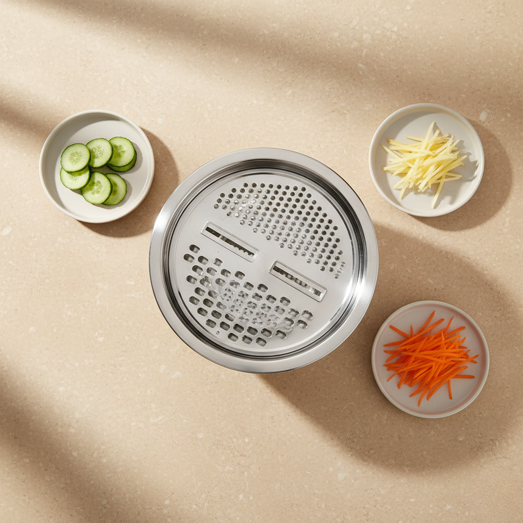 All-in-One Vegetable Prep Set: Slice, Grate, and Drain