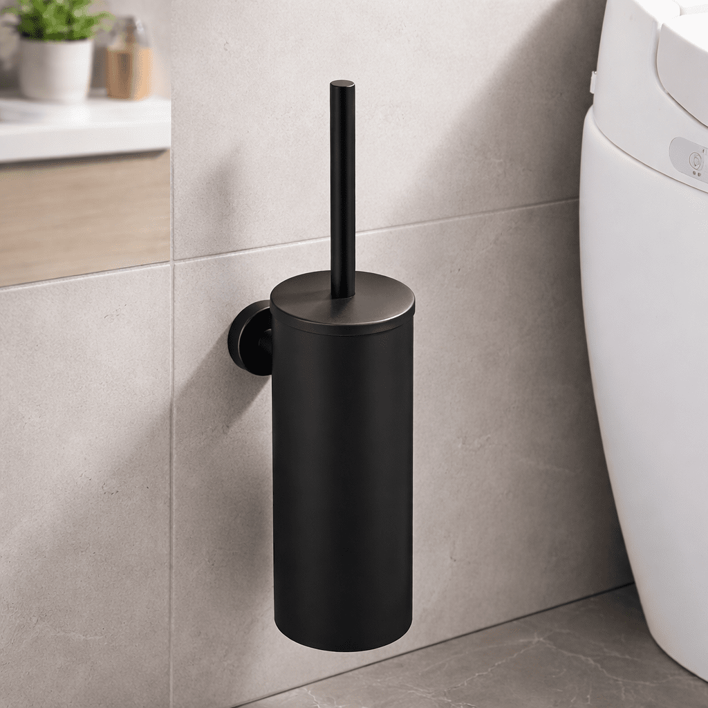 Elegant Wall-Mounted Toilet Brush Set for Modern Spaces