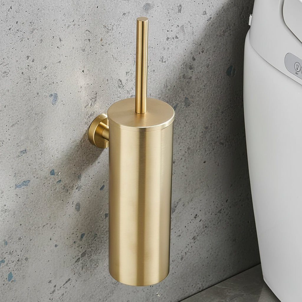 Elegant Wall-Mounted Toilet Brush Set for Modern Spaces