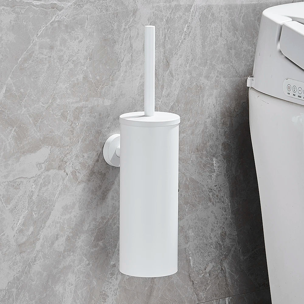 Elegant Wall-Mounted Toilet Brush Set for Modern Spaces