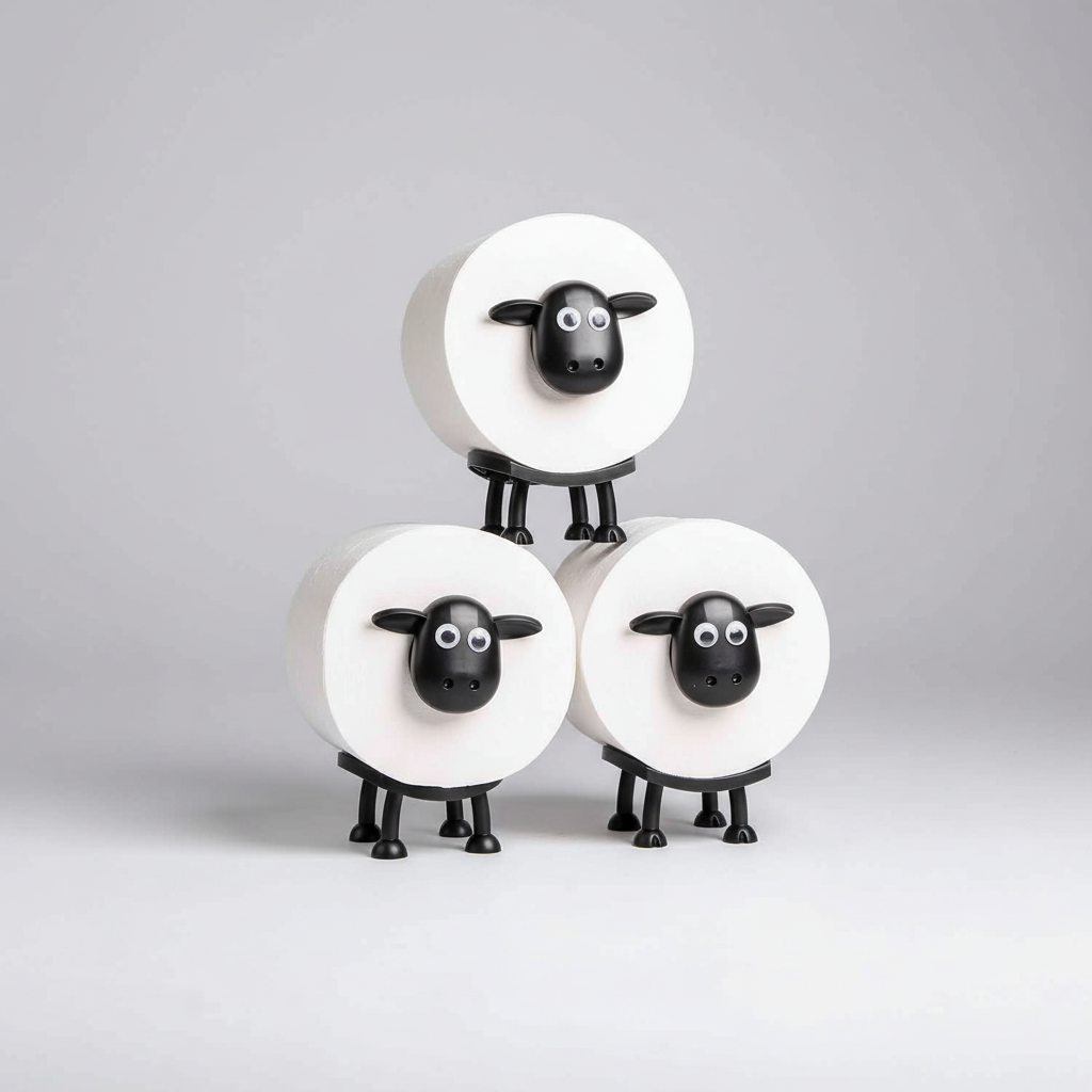 Roll with Stackable Sheep Design