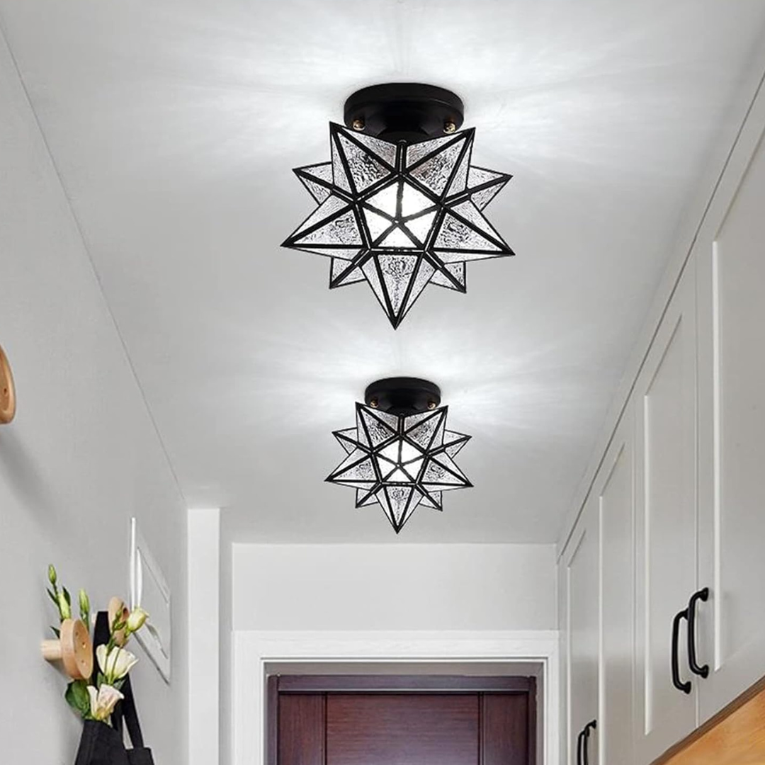 Charming Star Design LED Ceiling Light with Tri-Color Options
