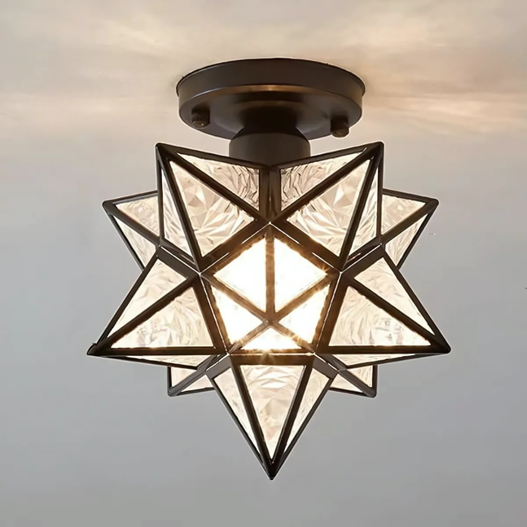 Charming Star Design LED Ceiling Light with Tri-Color Options