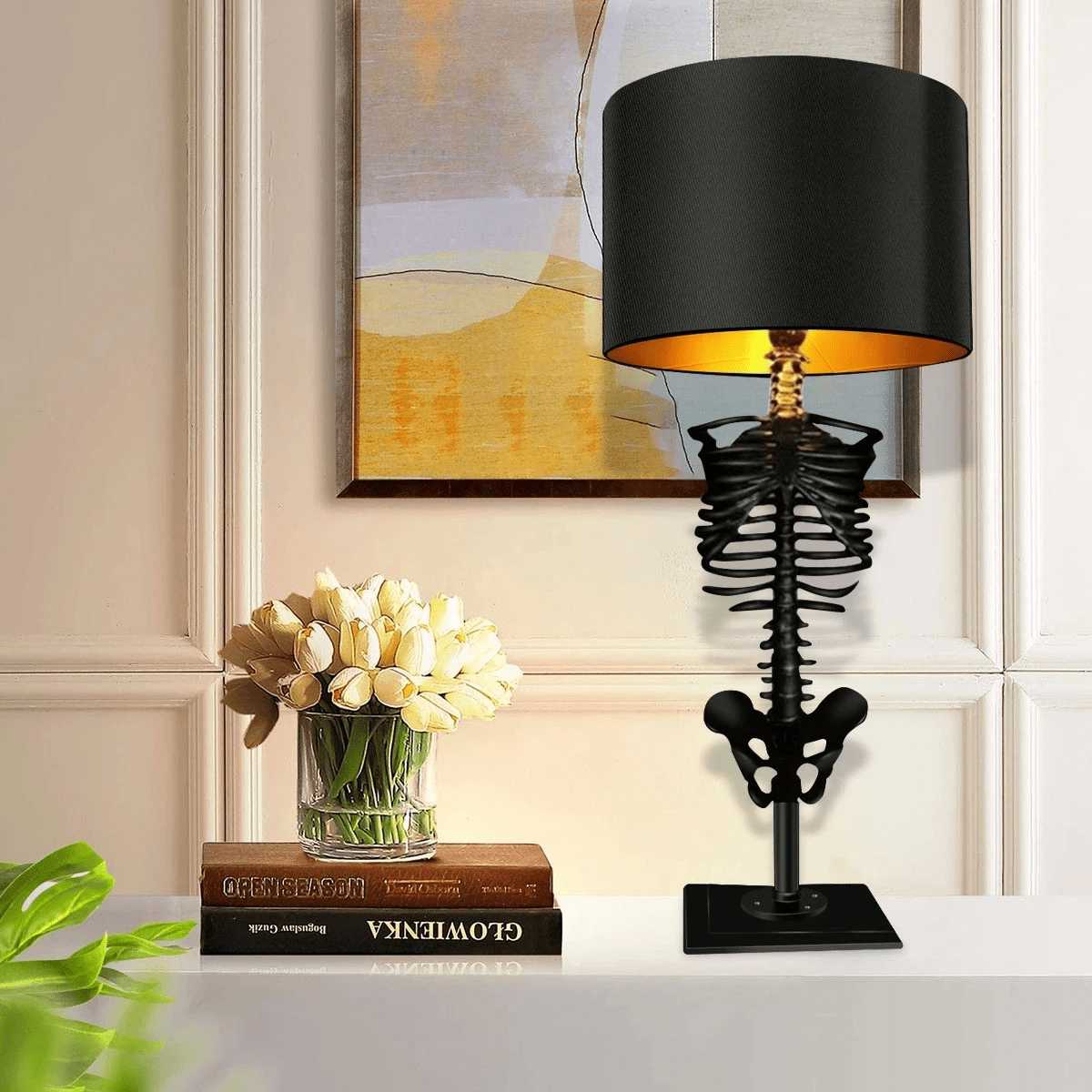 Gothic Accent Lamp with Unique Statement Design
