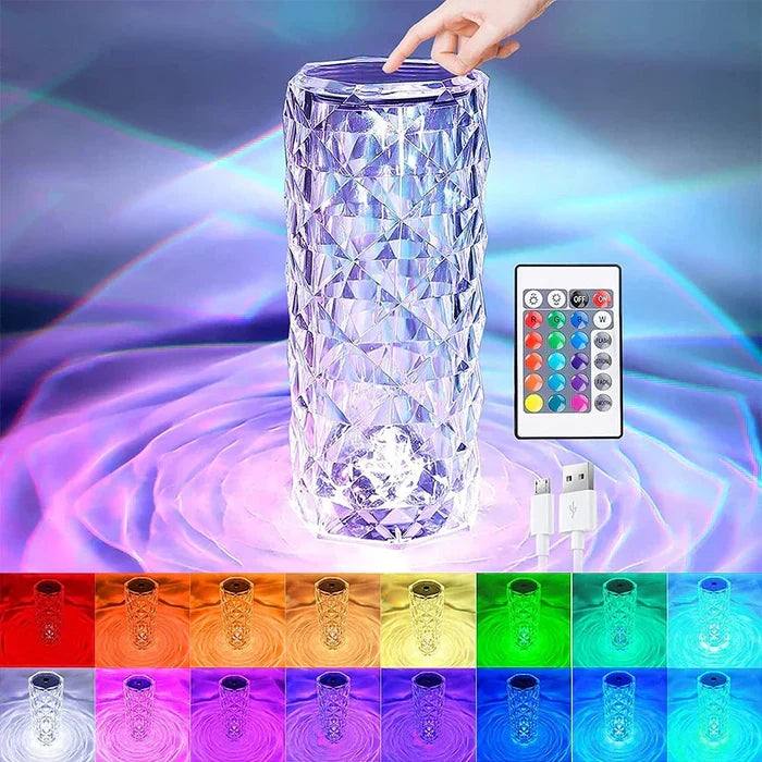 Color-Changing Mood Light - Crystal Design