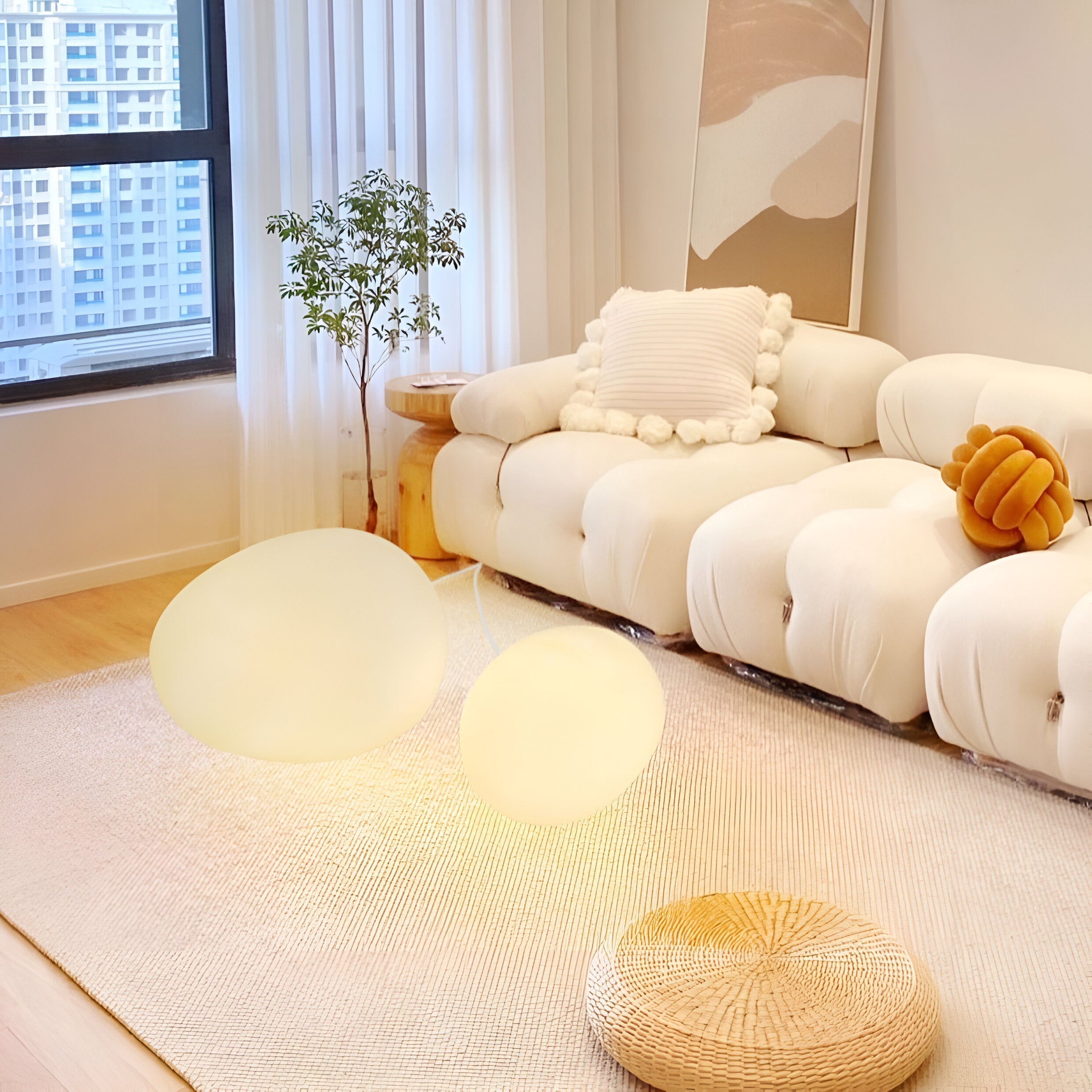 SmoothStone Table Lamp with E14 Bulb - Adjustable Light Colors
