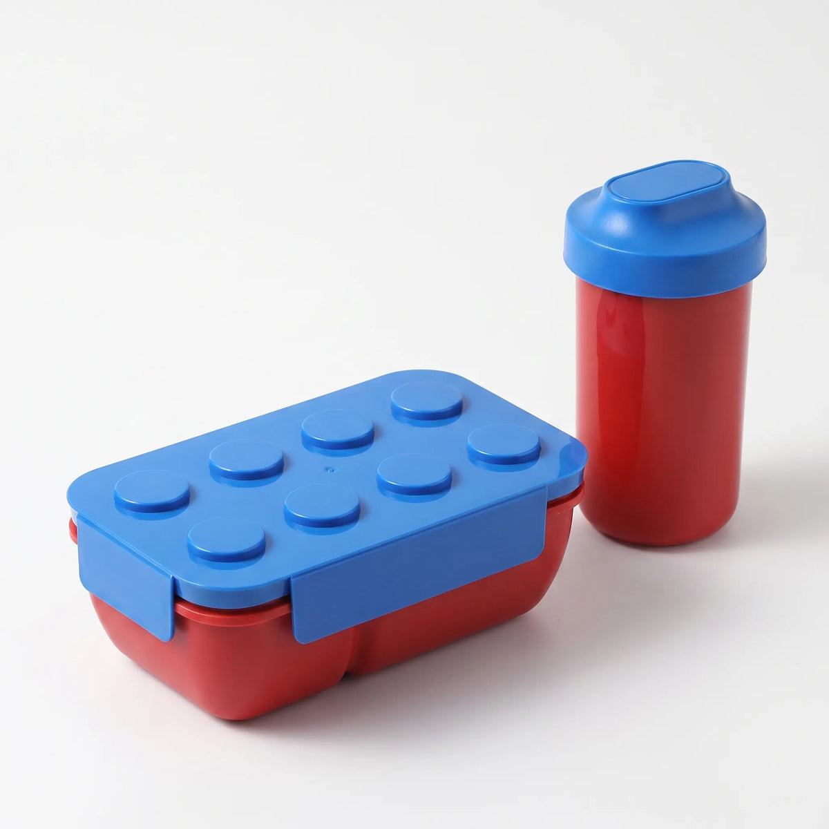 Divided Bento Box with Studs - Stackable Meal Container