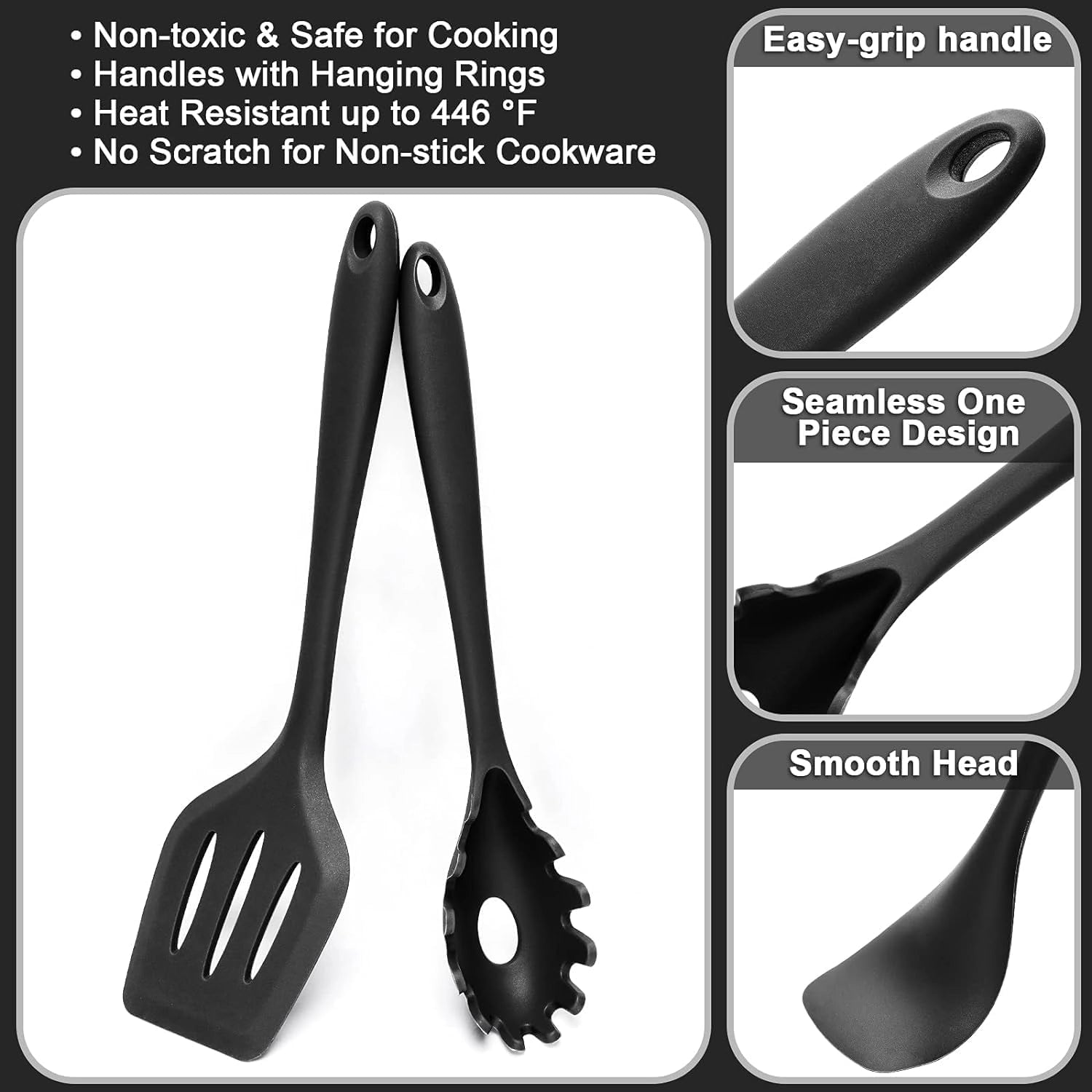 Essential Silicone Cooking Tools Set | 15-Piece Heat-Resistant Collection