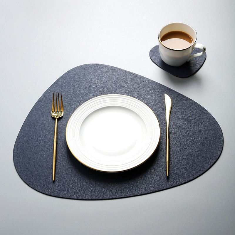 Elegant Heat-Resistant Dining Mat and Coaster Duo