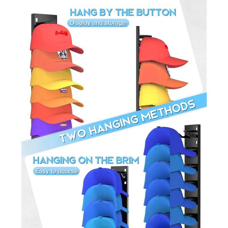 Elegant Wall-Mounted Cap Holder for Organized Living