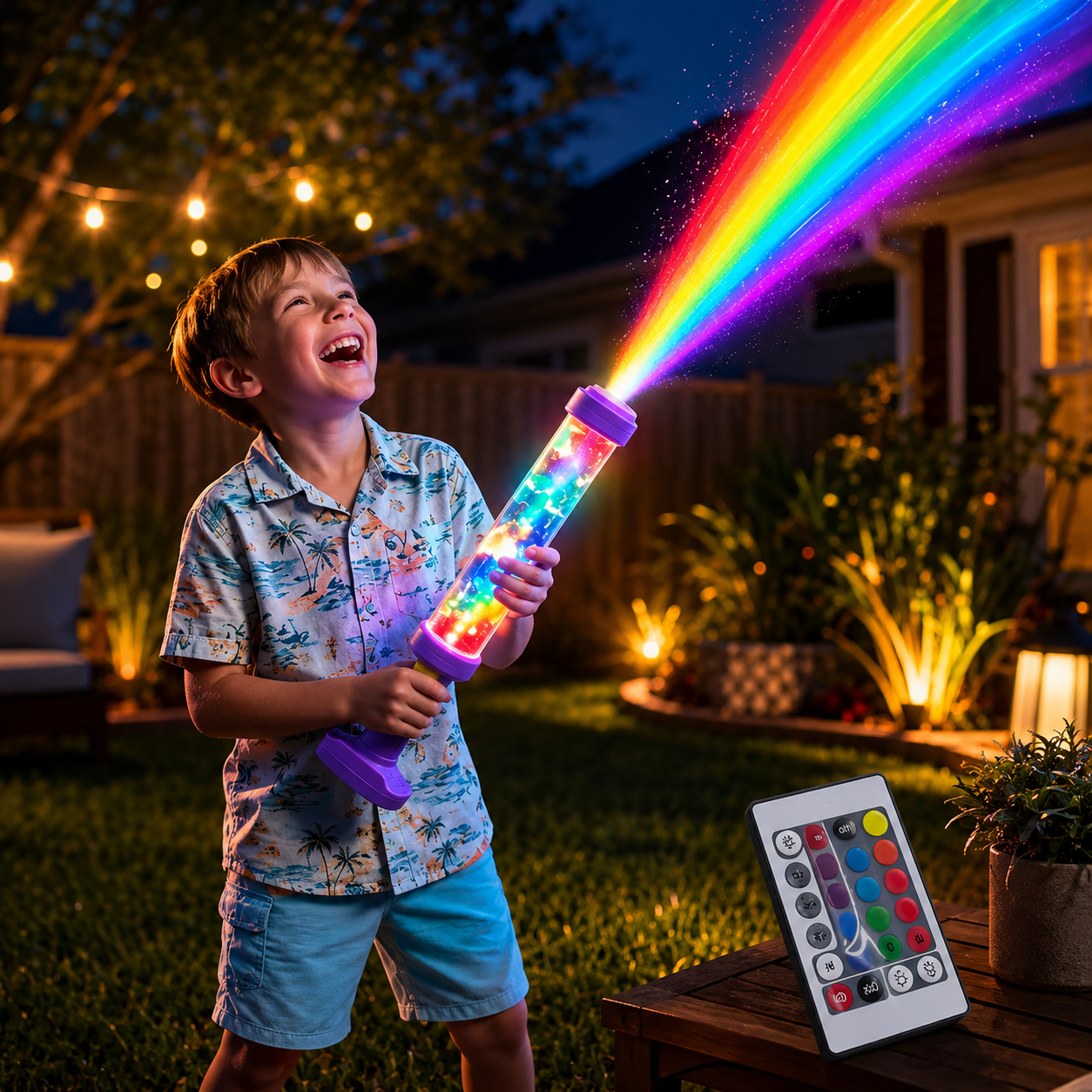 Vibrant Splash Blaster | Illuminated Water Shooter for Outdoor Fun