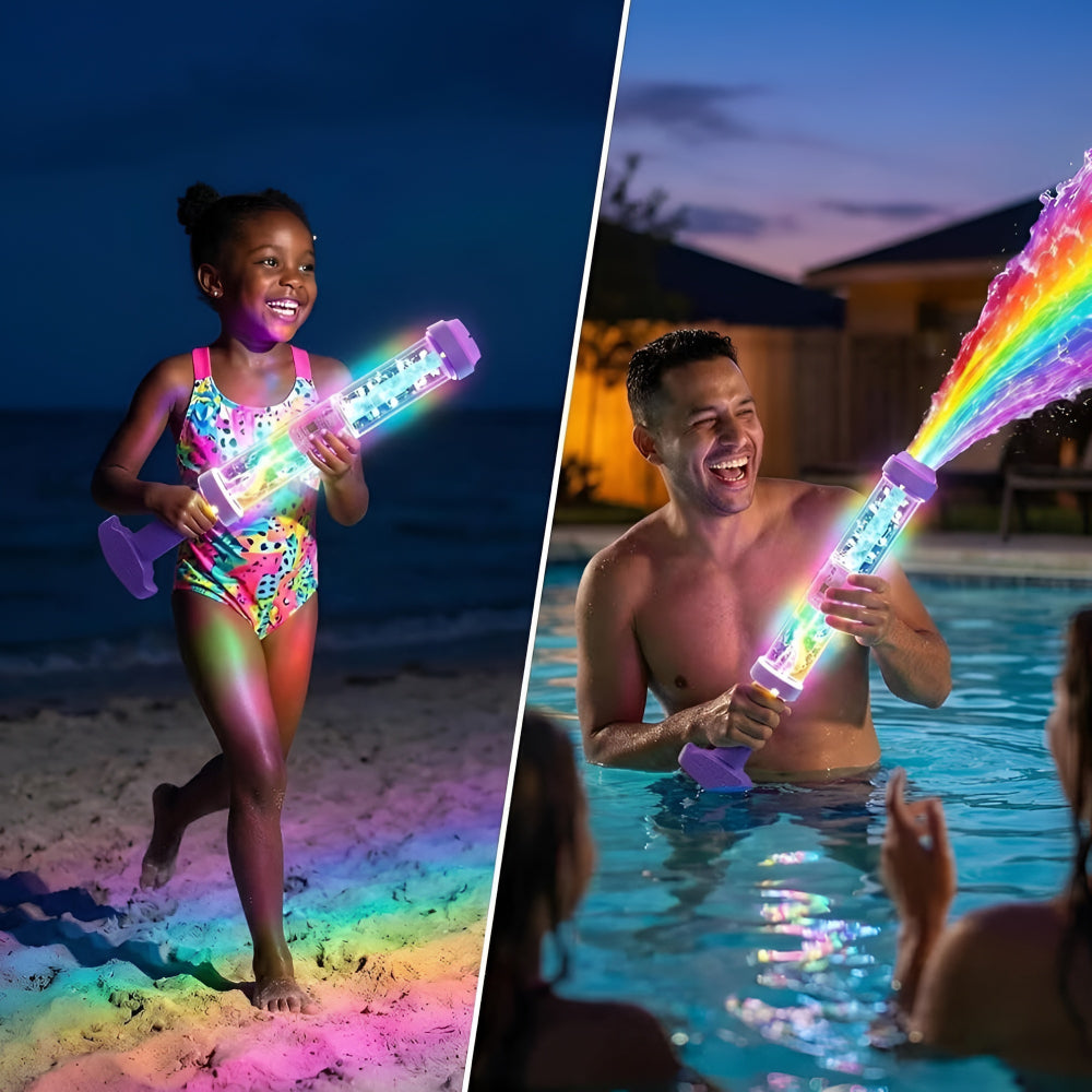 Vibrant Splash Blaster | Illuminated Water Shooter for Outdoor Fun