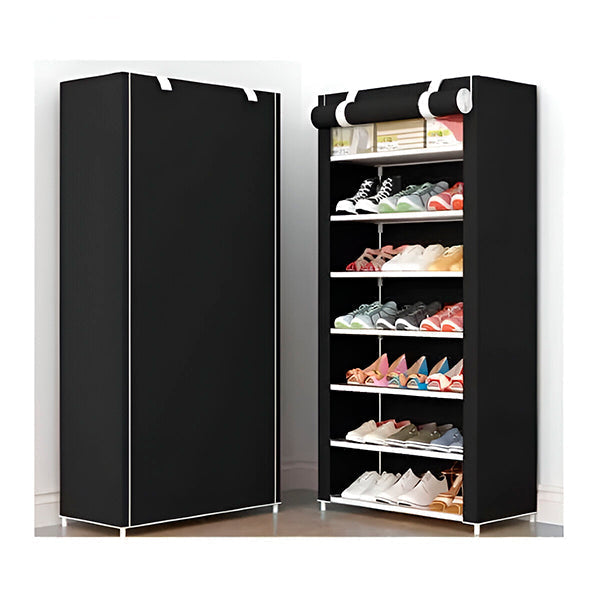 Compact Vertical Shoe Organizer for 30 Pairs