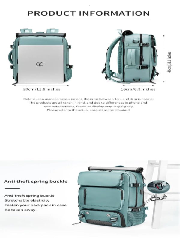 VoyagePro Backpack | Waterproof Travel Bag with Charging Port & Shoe Storage