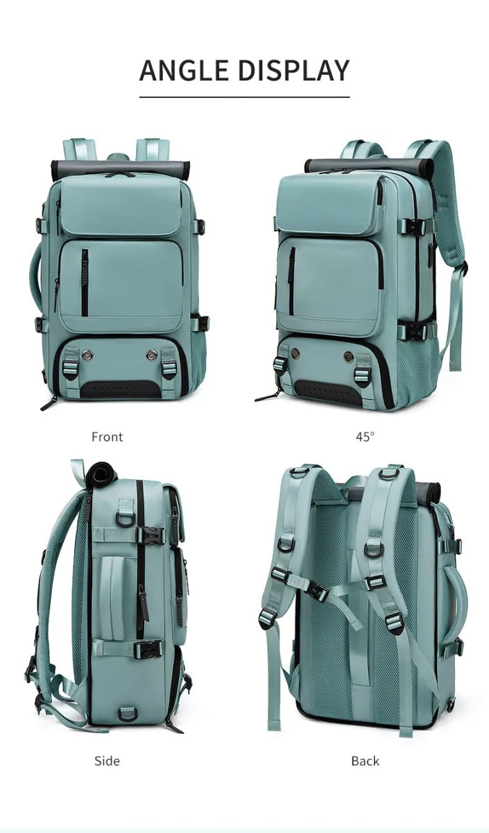 VoyagePro Backpack | Waterproof Travel Bag with Charging Port & Shoe Storage