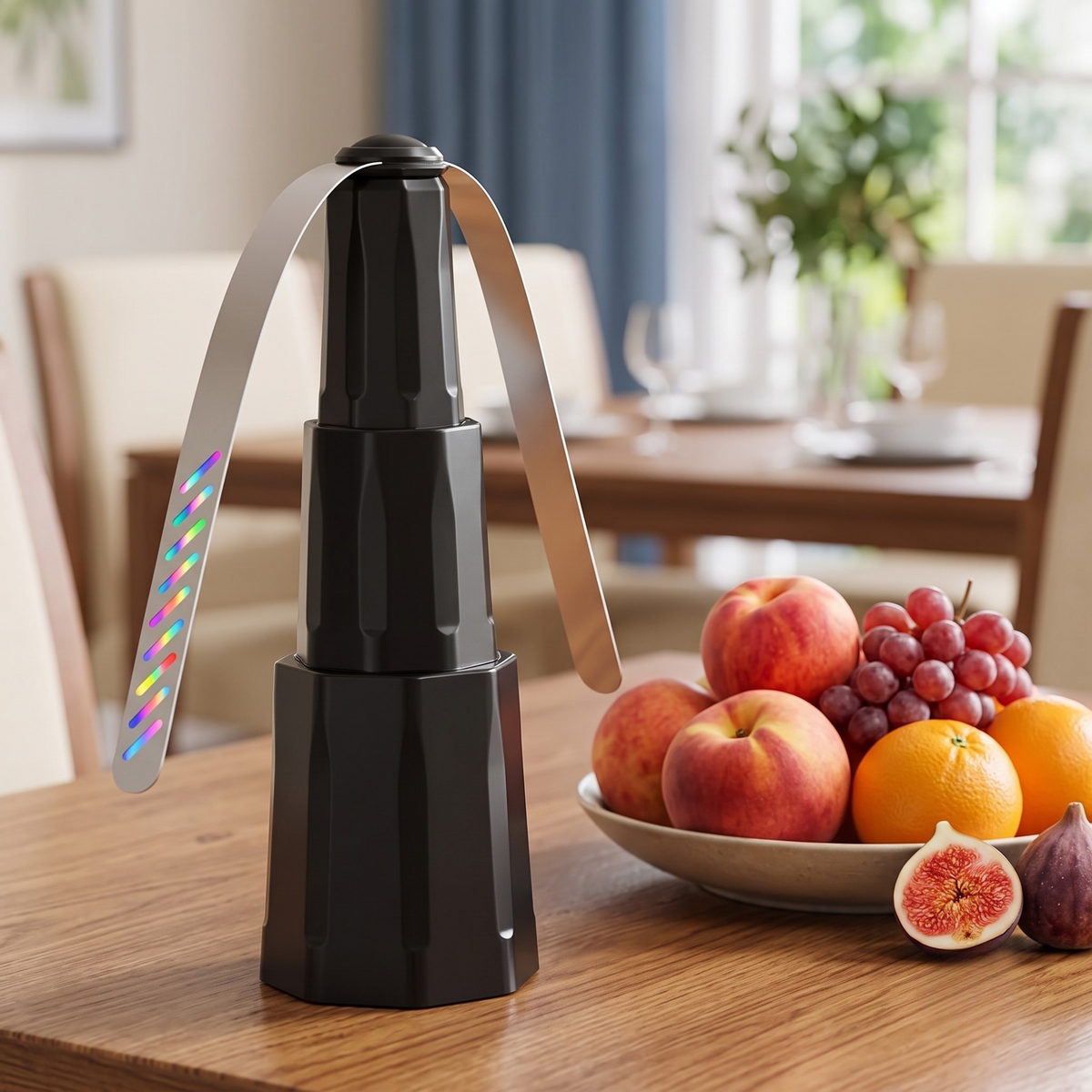 Chill Breeze Portable Tabletop Fan with Colorful Blades