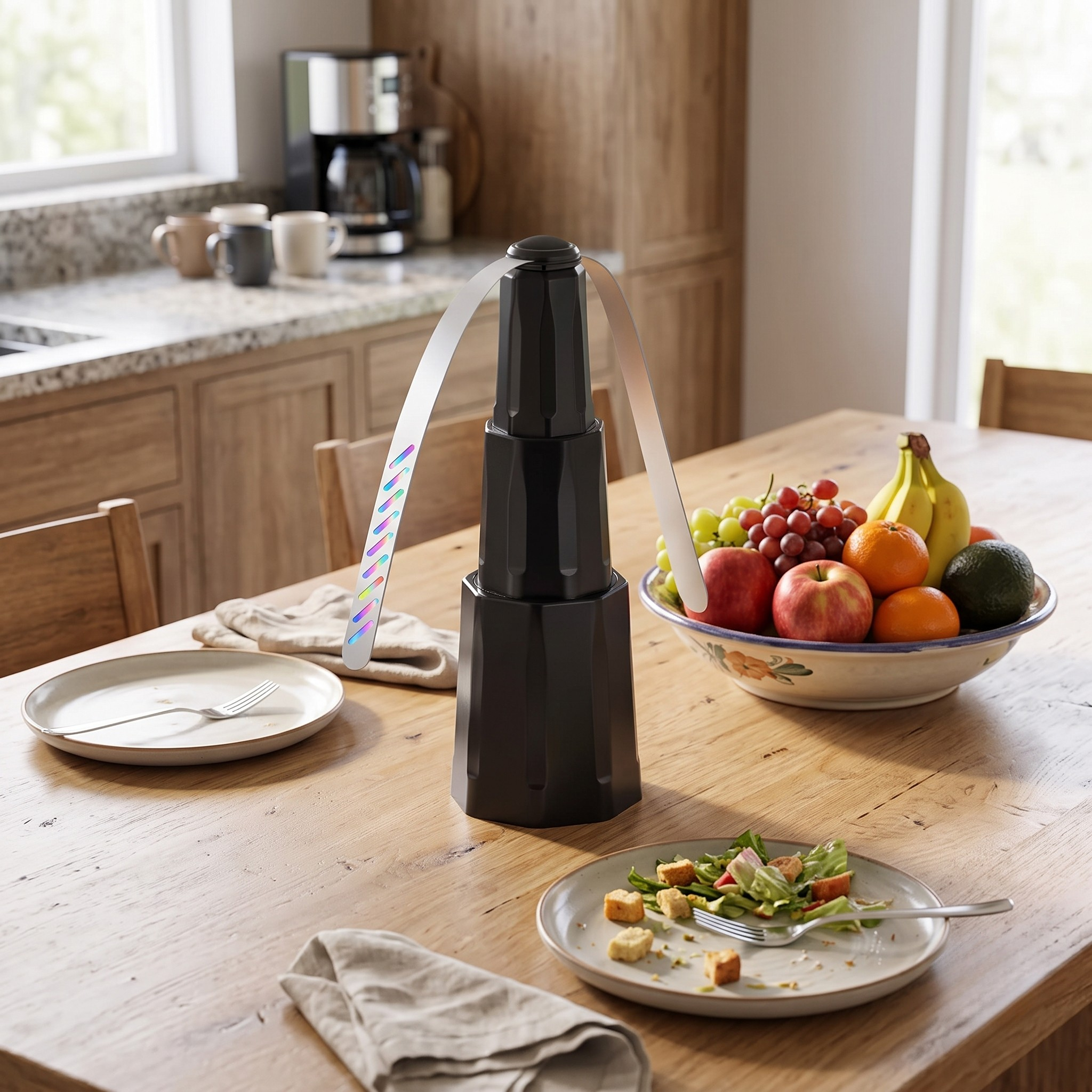 Chill Breeze Portable Tabletop Fan with Colorful Blades