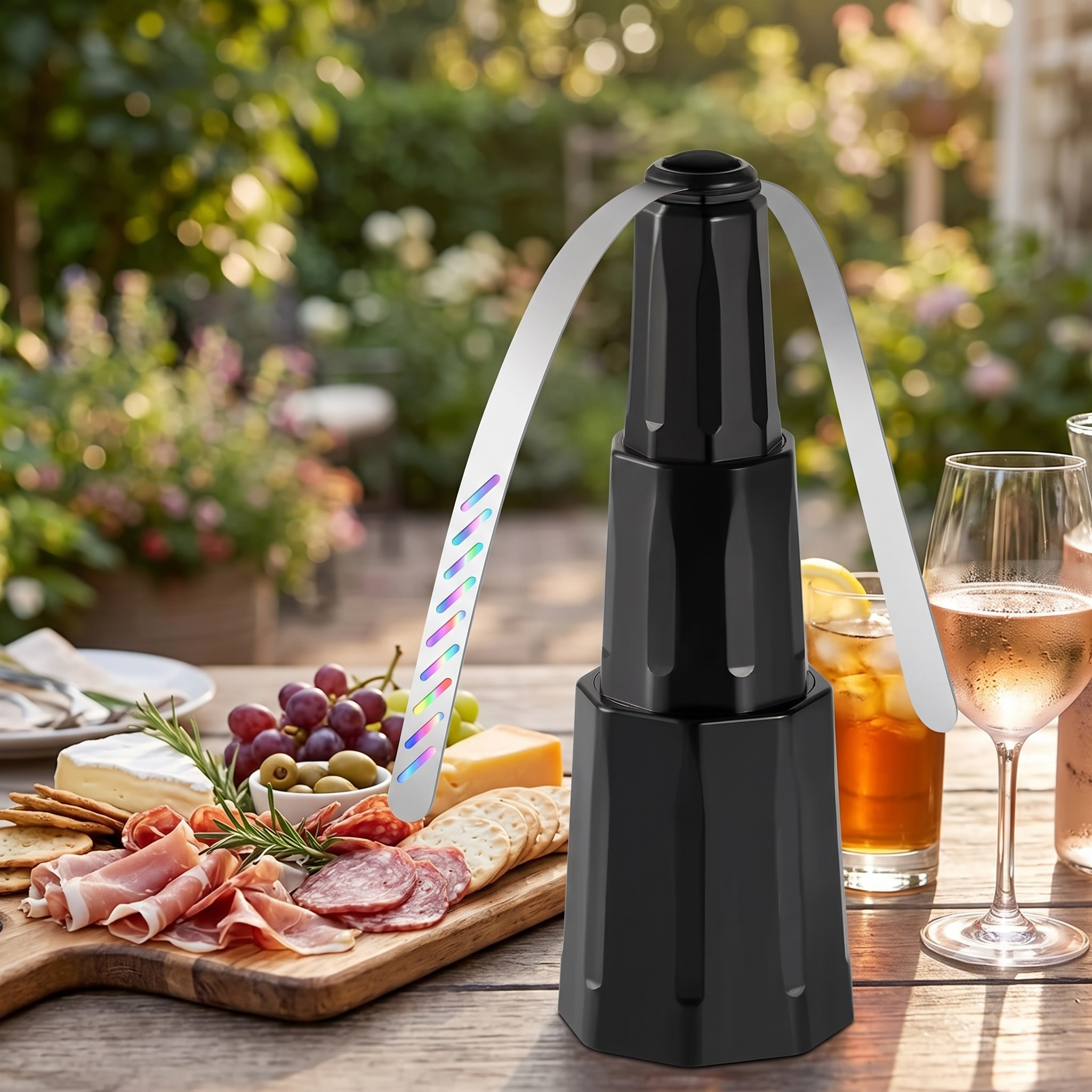 Chill Breeze Portable Tabletop Fan with Colorful Blades