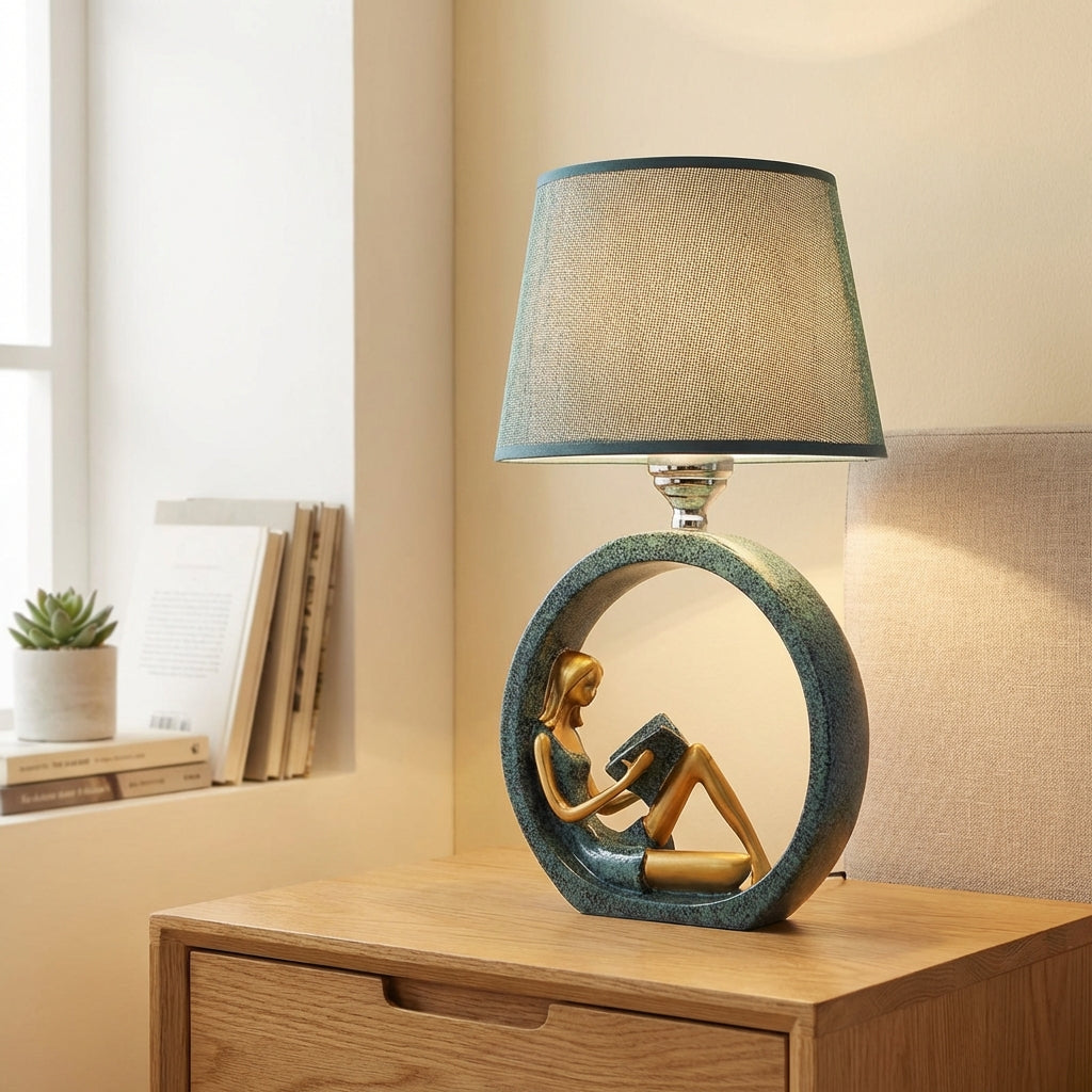 Sculptural Base Table Lamp for Ambient Lighting