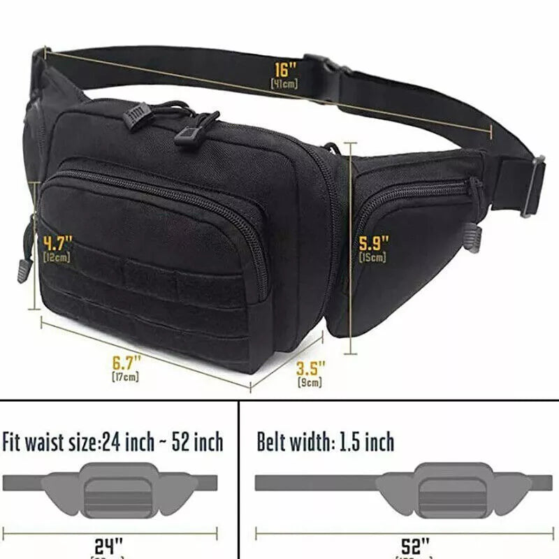 Versatile Tactical Waist Pack - Concealed Carry Solution