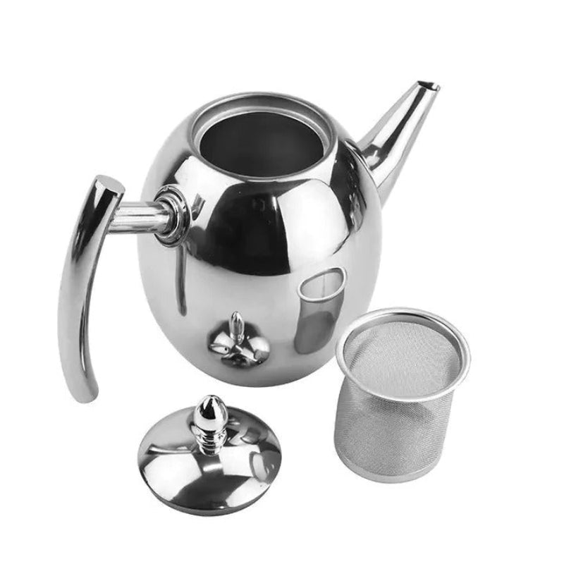 Elegant 1.5L Stainless Steel Teapot with Integrated Infuser