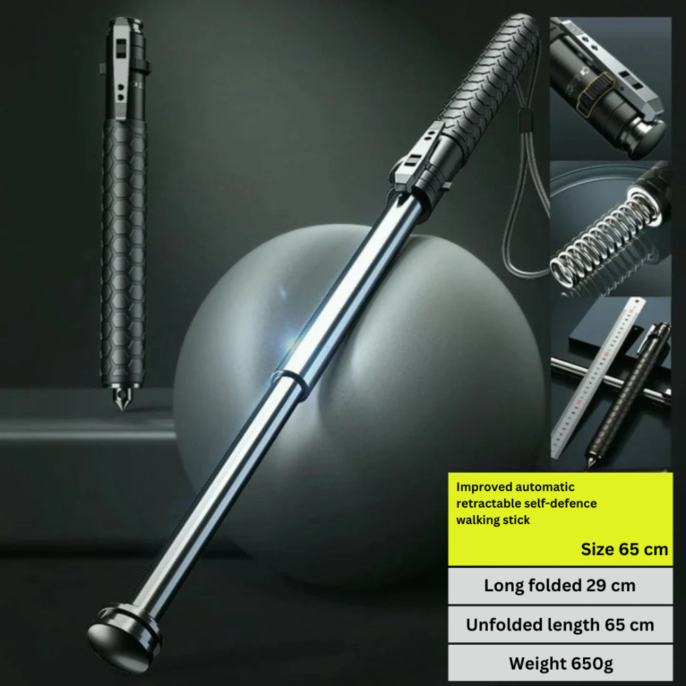 Adjustable Trekking Stick with Non-Slip Grip | Reliable Alloy Construction