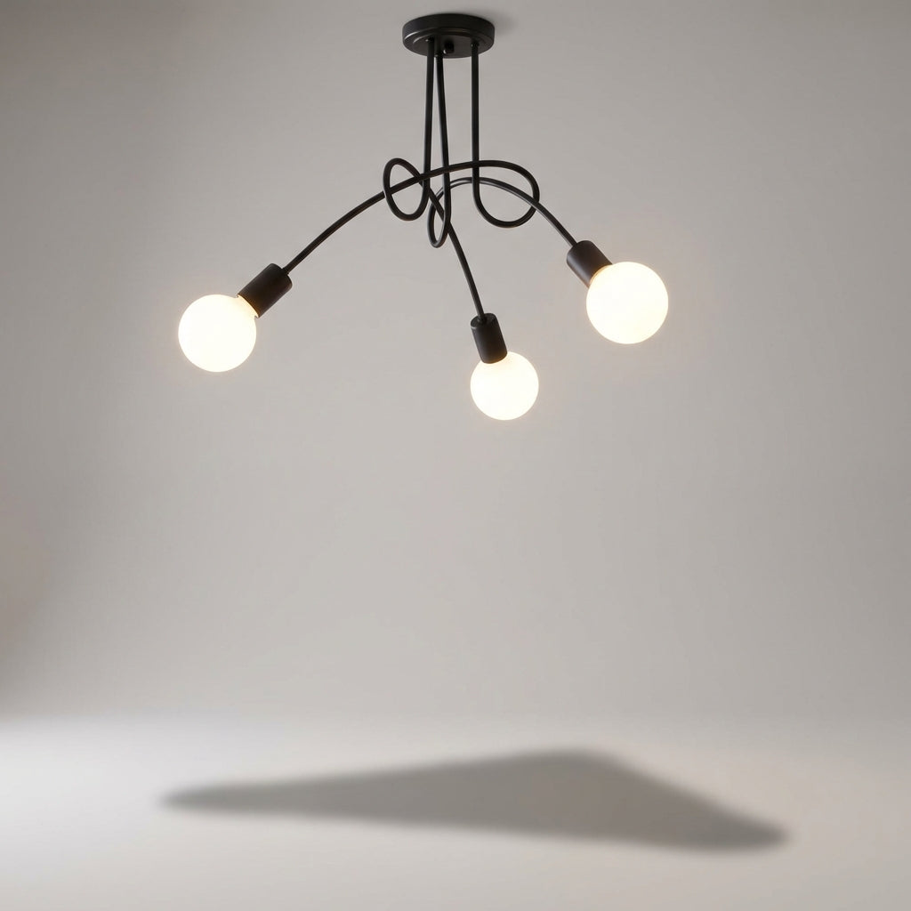 Chandelier with Three Arms - Elegant Lighting Fixture