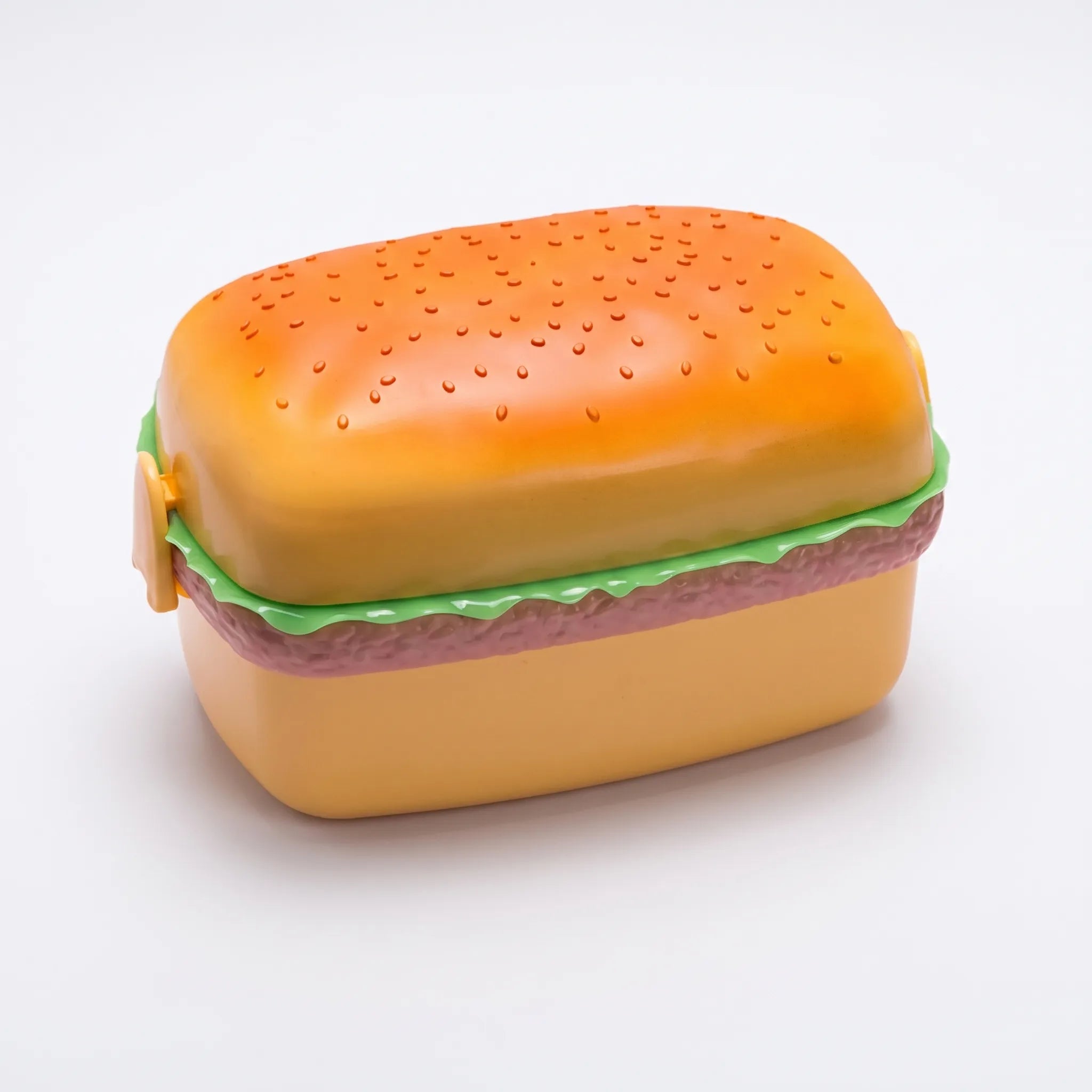 Fun Hamburger-Shaped Lunch Box with Tiered Design