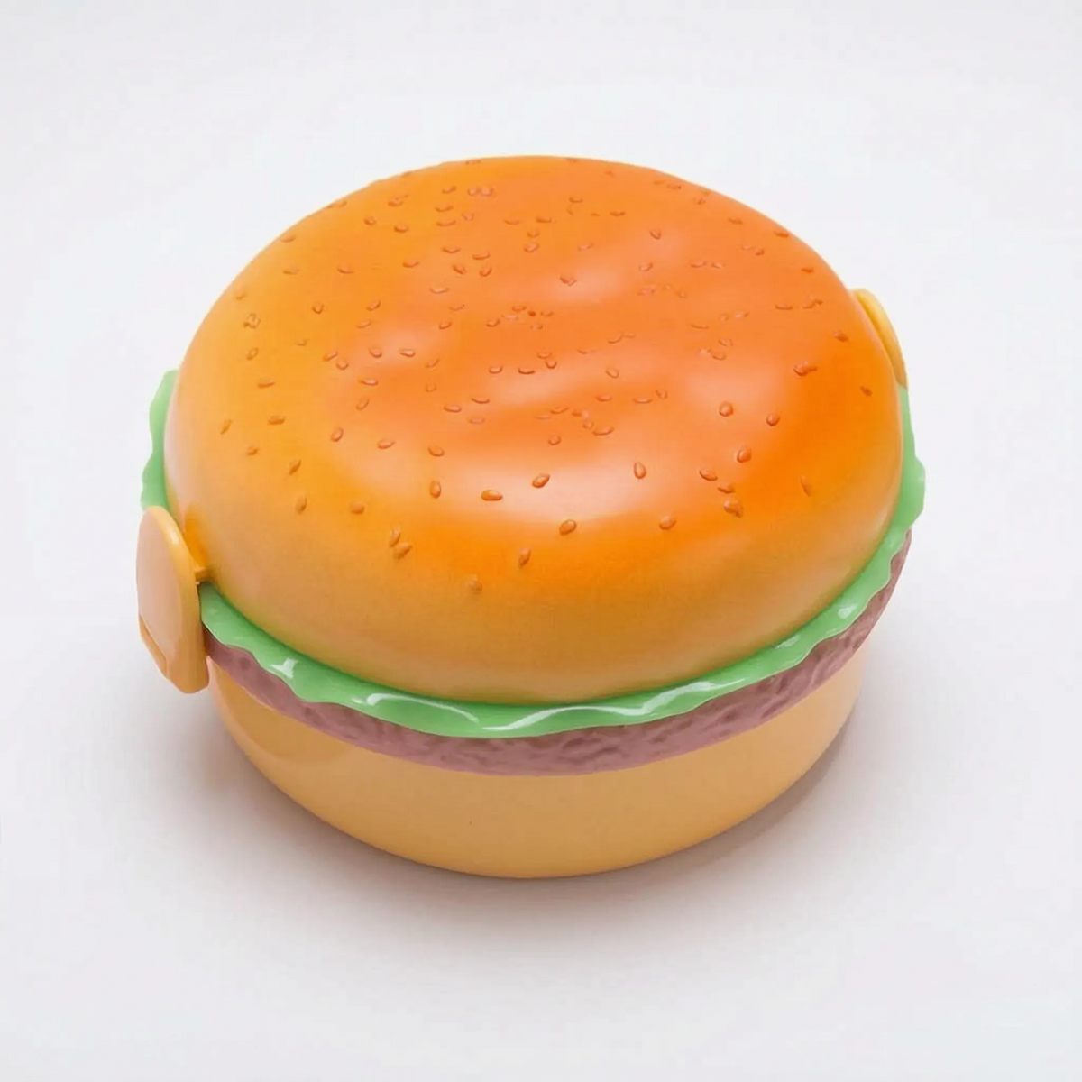 Fun Hamburger-Shaped Lunch Box with Tiered Design