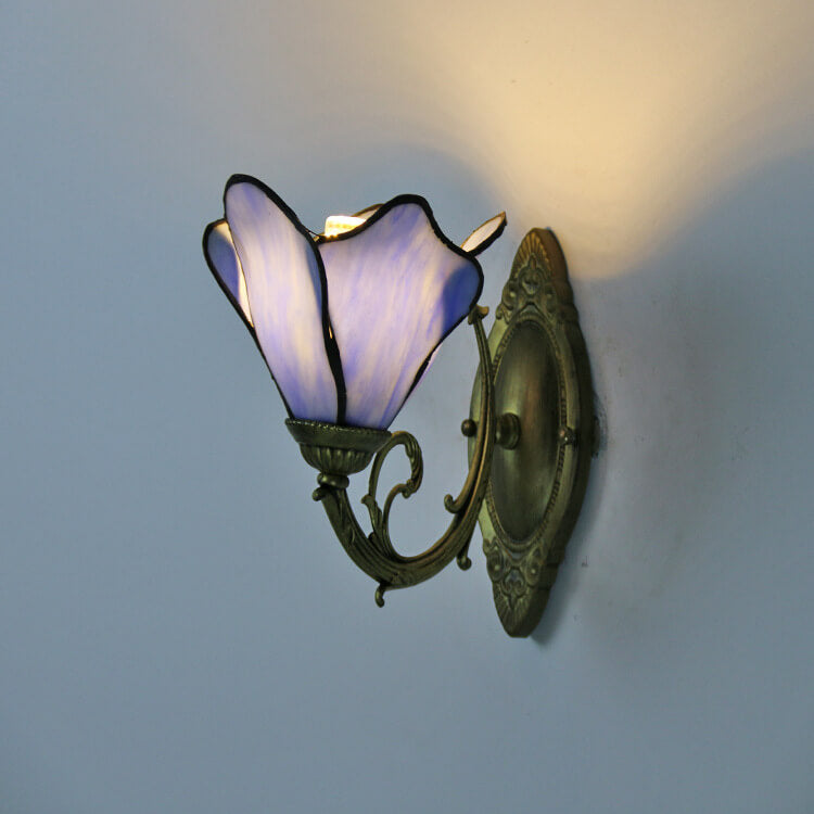 Artisan Stained Glass Wall Light for Elegant Spaces