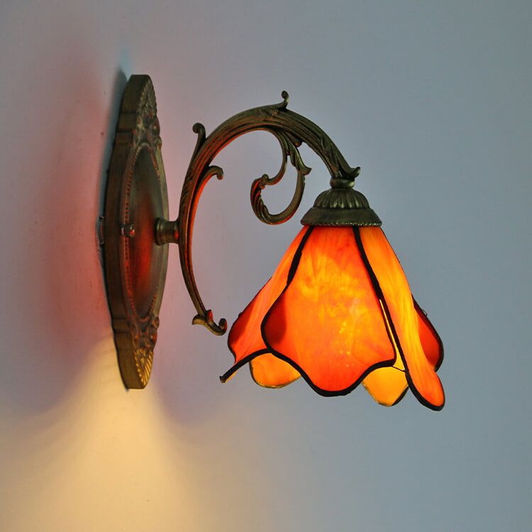 Artisan Stained Glass Wall Light for Elegant Spaces