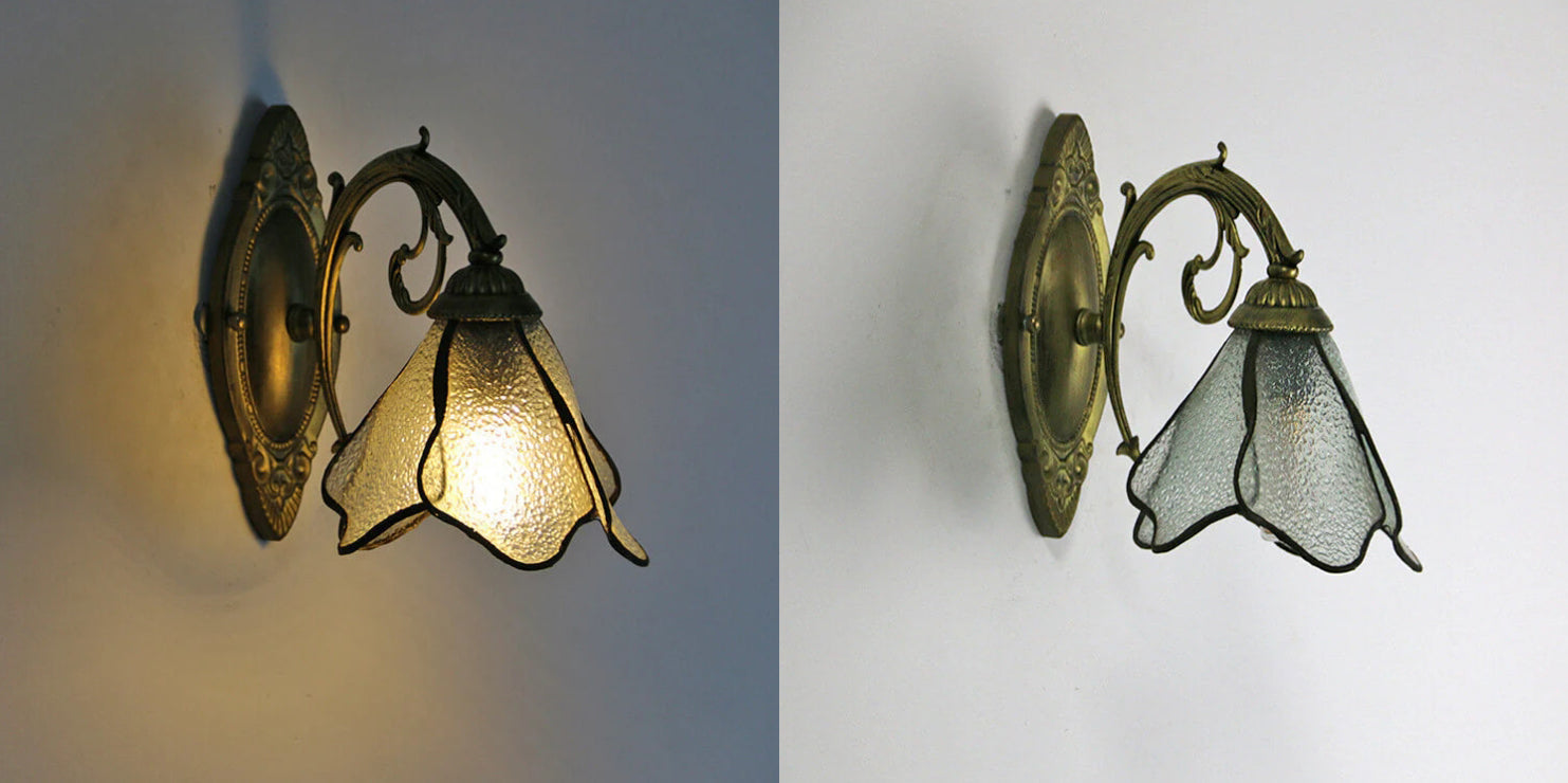 Artisan Stained Glass Wall Light for Elegant Spaces