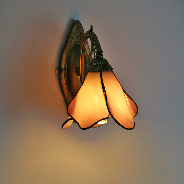 Artisan Stained Glass Wall Light for Elegant Spaces