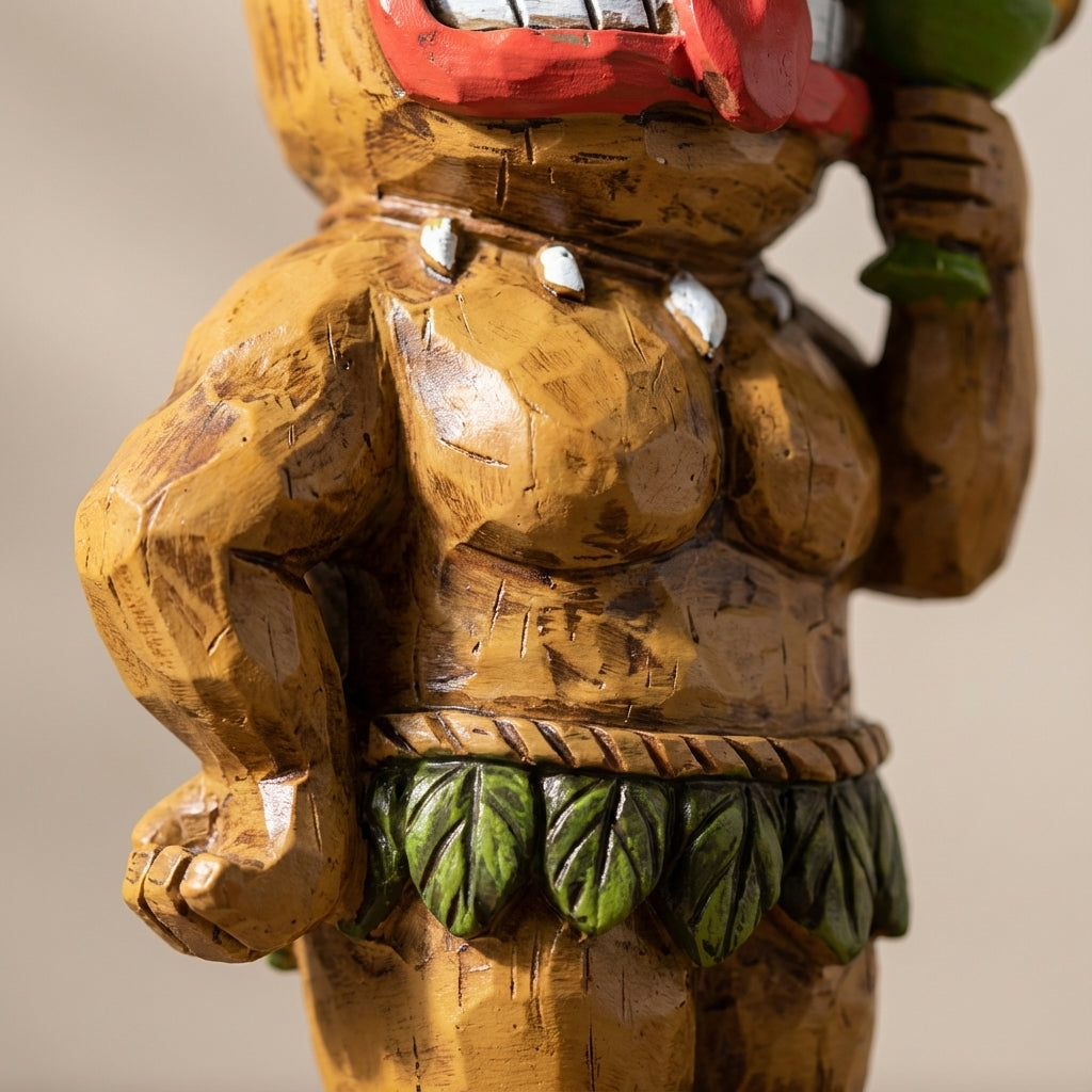 Outdoor Lamp with Tiki Design