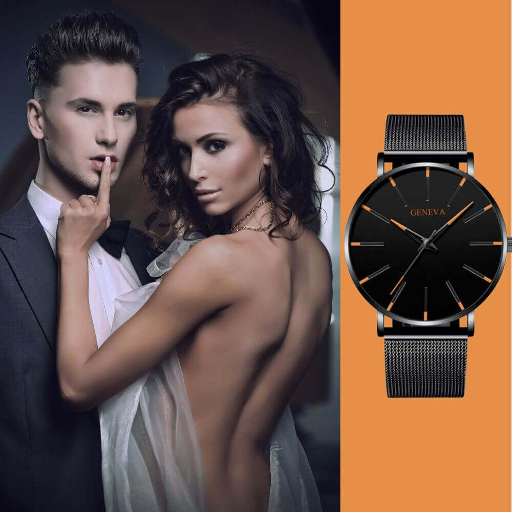 Sleek Simplicity | Men's Ultra-Thin Watch for Every Occasion