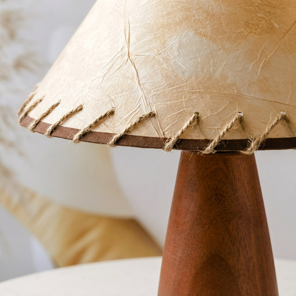 Classic Wooden Table Lamp for Home Decor
