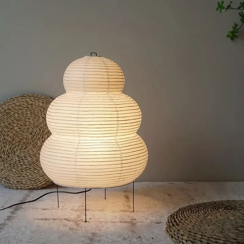 TranquilGlow – Japanese-Inspired Rice Paper Table Lamp