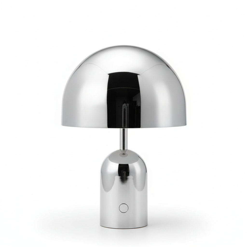 Polished Chrome Table Lamp - Modern Design Lighting Fixture
