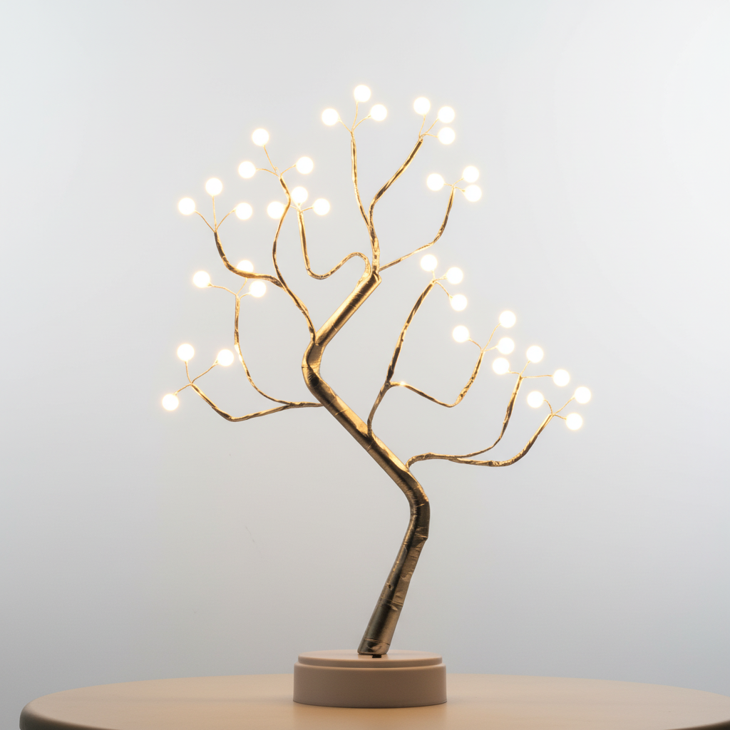 Flexible Branch Table Lamp - Adjustable Lighting Fixture