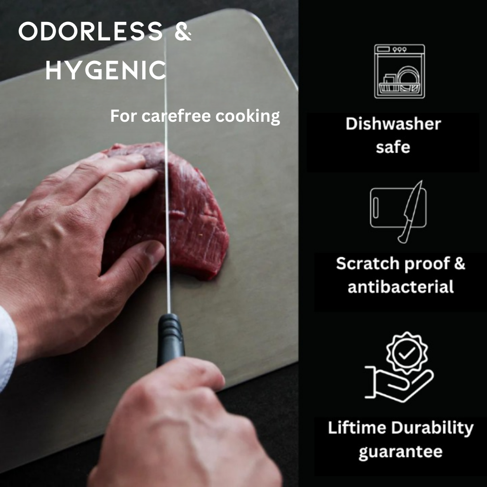 Premium Titanium Cutting Board for Safe and Efficient Meal Prep