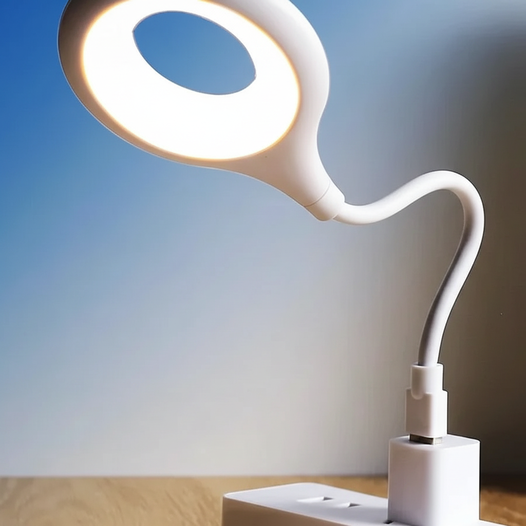 Compact LED Night Light for Bedside Use
