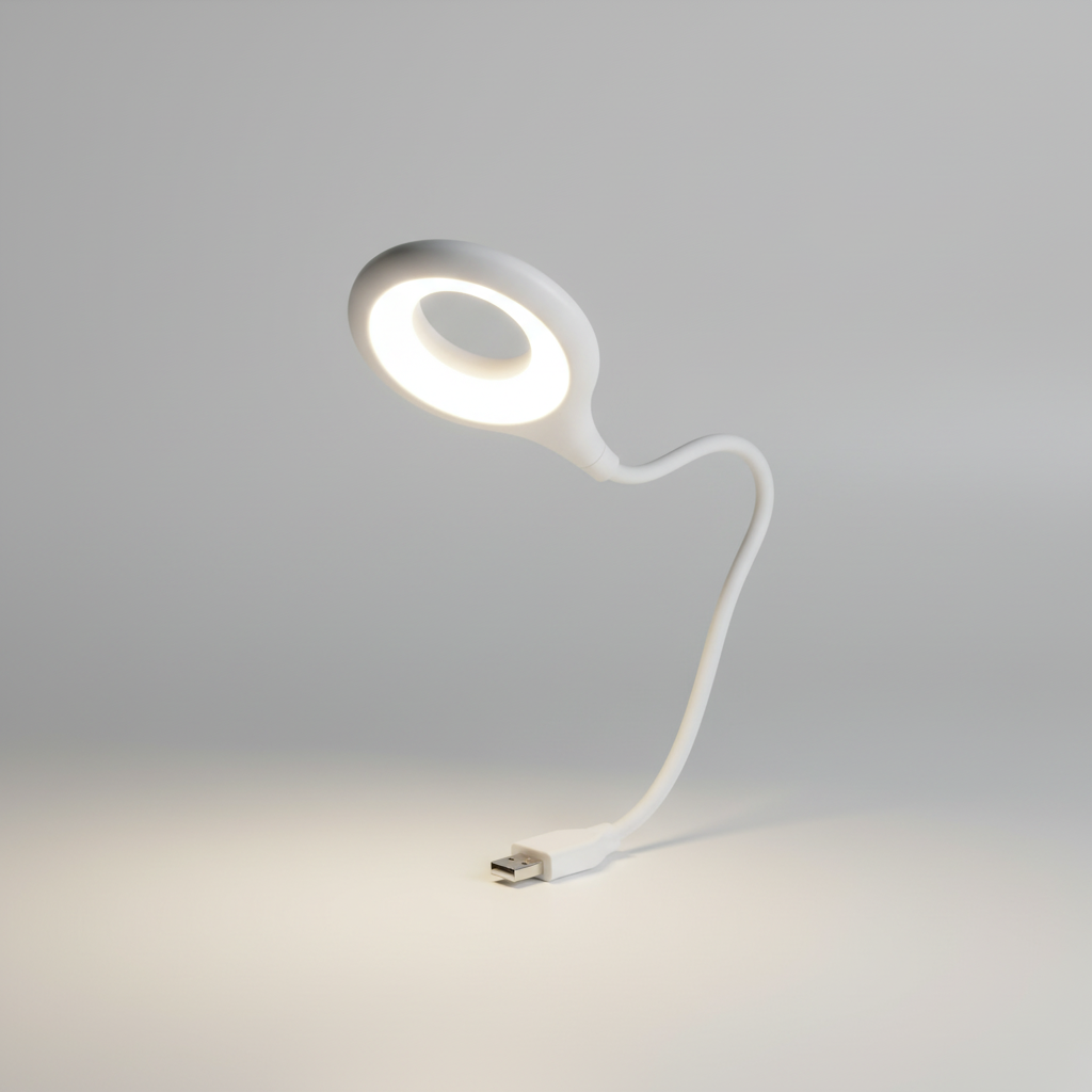 Compact LED Night Light for Bedside Use