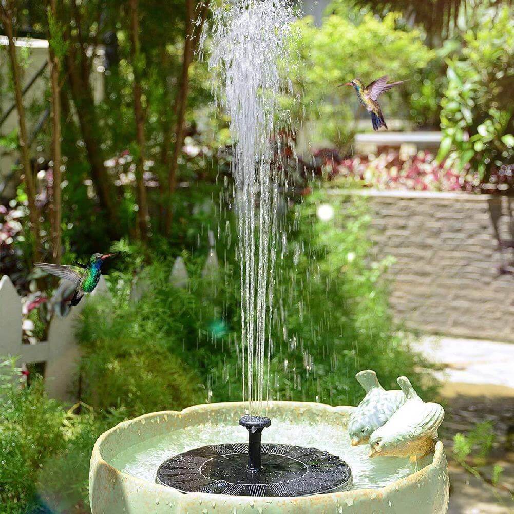 Garden Serenity | Eco-Friendly Solar Water Fountain with Customizable Spray