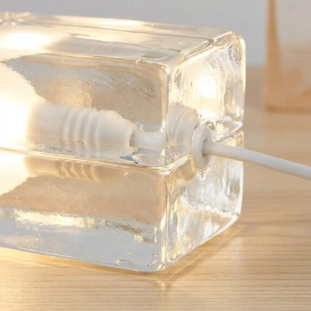 Geometric Accent Light - Clear Design Table Lamp