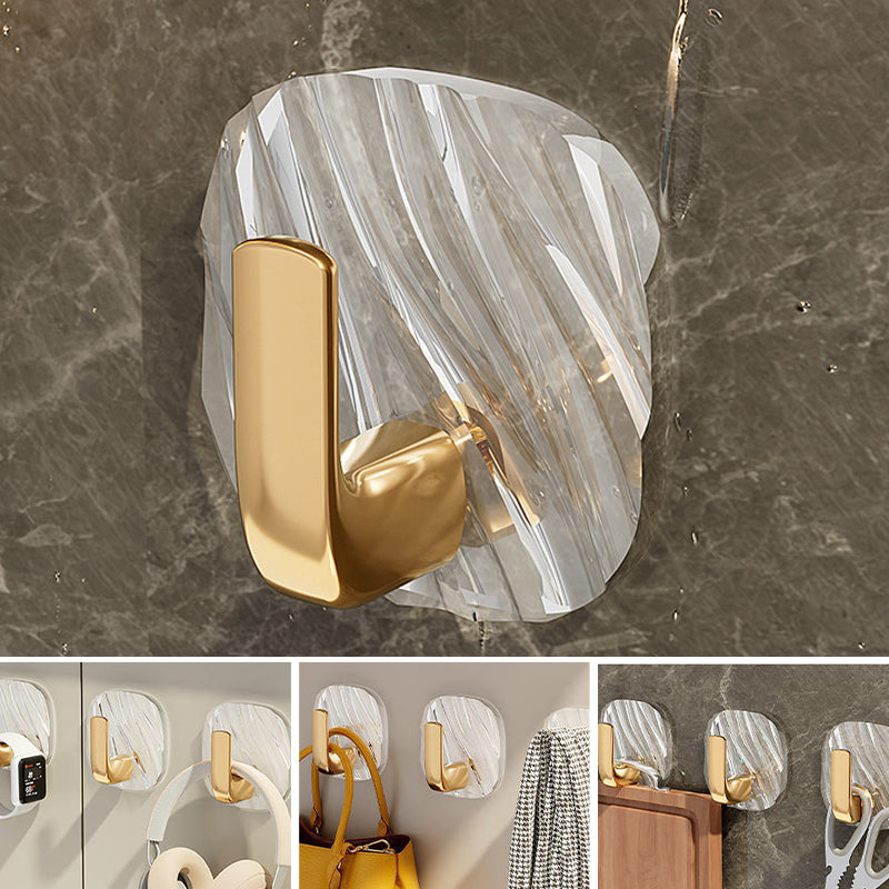Clear Acrylic Wall Hooks - Adhesive Mounting Solution